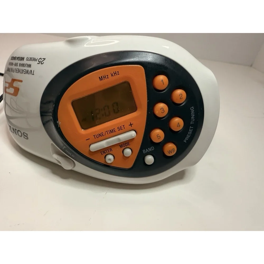 Sony SRF-M80V Sports AM/FM/TV/Weather Radio – Tested & Working (D1)
